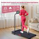 Walking Pad with Handle Bar and Incline, 3.0HP Under Desk Treadmill for Home Small Space, 0.6-7.6MPH Portable Walking Pad Treadmill with Handles, 350LBS, 2026 Upgrade