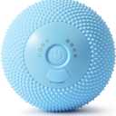 Vibrating Massage Ball with Heat, 7 Modes, Memory, Myofascial Release, Deep Tissue Muscle Recovery Ball for Trigger Point Massage - Mobility Ball Back & Hip Flexor Release Tool (Blue)