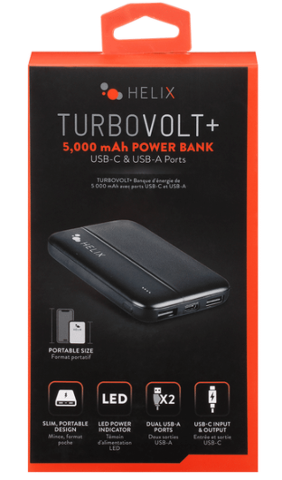HELIX Turbo volt+ 5000 mAg Pover Bank