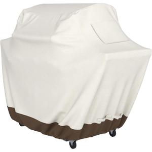 Amazon Basics Gas Grill Barbecue Cover for Outdoor, Waterproof, UV Resistant, Weather Resistant, All Weather Protection, Durable, 65 inch, Large, Beige