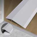 Gaahing Aluminum Floor Transition Strip, 2Pcs 35.4in x 3.9in, Matte Silver