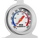 Koimsec in Oven Thermometer for Grill Smoker BBQ 50-300°C/100-600°F, Instant Read Precision Stainless Steel Electric/Gas Oven Thermometers, Analog Thermometer Gauge for Kitchen Cooking Baking