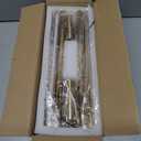 Brushed Gold LED Wall Sconces Set of 2 with Warm White Light