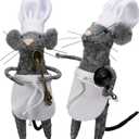Primitives by Kathy Kitchen Mice Collectible Figurine Set