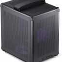 JONSBO C6 Handle Black Mini MATX Mesh Case,Simple Compact Desktop Micro ATX Chassis,Upper Cover/Side Panel Tool-Free Open pc case, ATX Power Bite (L185mm Max.),Support 75mm CPU Cooler,GPU200-255mm