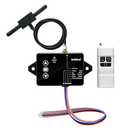 briidea Wireless Dump Trailer Remote Control – Compatible with 3-Wire & 4-Wire Hydraulic Trailer Controllers, 100FT Range, Low Voltage Protection, Easy Adhesive Installation