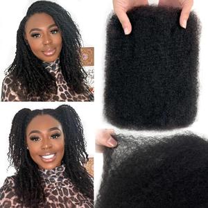 Afro Kinkys Bulk Human Hair for Braiding 2 Bundles 100g Afro Kinky-curly Human Hair Bulk for Twist 4C Kinkycurly Bundle for Mini Twists or Dreadlock Extension Quality Unprocessed Human Braiding Hair (14 Inch, Natural Black 100g)