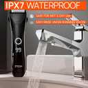 TEGH Mens Beard & Hair Grooming Trimmer Cordless Electric Beard & Hair Trimmer for Men, Rechargeable Waterproof Design with Adjustable Guards