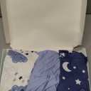 Yoofoss Bassinet Sheets for Baby,3-Pack Fitted Bassinet Sheets Set Compatible with Halo Bassinest Swivel Sleeper, Baby Delight, Angelbliss, Soft Breathable Bassinet Mattress Sheets(Blue+Cloud)