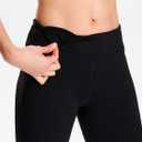 Yogipace Women's Petite/Regular/Tall Bootcut Yoga Pants with Back Pockets,Flare Travel Lounge Pant (Black, L)