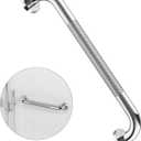 16 Inch Anti Slip Shower Grab Bar Handle, ZUEXT Chrome Finish Stainless Steel Bathroom Grab Bar, Knurled Bathroom Balance Bar,Safety Hand Rail Support,Handicap Elderly Injury Senior Assist Bath Handle
