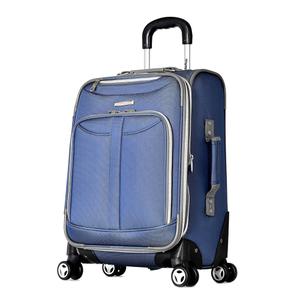 Olympia Lares Softside Expandable Luggage with Spinner Wheels, Navy, Carry-On 22-Inch