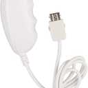 2Packs Nunchuck Controller Remote Replacement for Nintendo Nunchuk Wii Wii U Console White