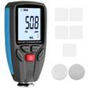 Automotive Paint Depth Gauge, Digital Coating Thickness Tester for Iron Aluminum, Dual Technology, Non-Destructive for Car, Boat, Metal Foil, Furniture Accurate Fe/NF Measurement with Large Display