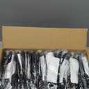 250 Plastic Cutlery Packets - Knife Fork Spoon Napkin Salt Pepper Sets | Black Plastic Silverware Sets Individually Wrapped Cutlery Kits, Bulk Utensil Cutlery Set Disposable To Go Silverware