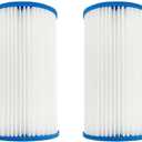 Lvdrwi 29012E Filter Cartridge Fit for intex Type S2 Models Not Compatible with Type S1 (White2 Pack)