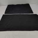 2 piece Black pillowcases(29x18.5) (26x19)