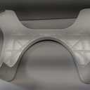 Squatty Potty Simple Curve Bathroom Toilet Stool 7" White