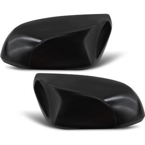 Pair Mirror Cover Caps Trim Compatible with Camry 2018 2019 2020 2021 2022 2023 2024 Side Exterior Door Rearview Mirror Guard Covers Black Left Drive Right Passenger Black