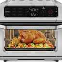 Chefman Air Fryer Toaster Oven Combo with Probe Thermometer, 12-In-1 Stainless Steel Convection Countertop, 10 Inch Pizza, 4 Slices of Toast, Cooking, Baking, Toasting, Roaster Oven Airfryer 20QT