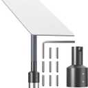 Pole Mount,Pipe Adapter,Aluminum Mounting Kit for Starlink V2 TV Masts and Satellite Masts (2.5" MT6)