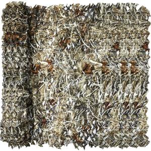 Camo Netting, Camouflage Netting, Hunting Blind Camo Net, Army Party Decorations, Sunshade Fence Nets, Lightweight, Bulk Roll, Mesh, Great for Camping, Shooting, Photograph, Car Cover, Outdoor (4.9ftx6.5ft, Dry Grass)