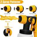 Cordless Paint Sprayer for DEWALT 20V Battery (Battery NOT Included), Cordless Paint Sprayers for Home Interior and Exterior, House Painting Stain Sprayer for Fence, Furniture, Cabinets, Walls, etc.