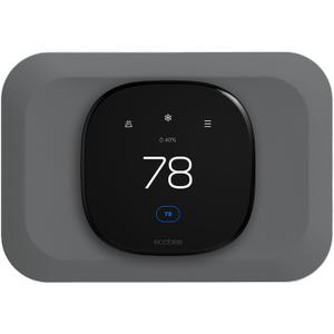 Wall Plate Cover Compatible with New 2022 Ecobee Smart Thermostat Premium & 2022 Ecobee Smart Thermostat Enhanced, Programmable WiFi Thermostat Accessory, Grey (Gray)