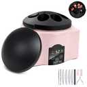 Pronto Electric Nail Soaking Bowl, Nail Steamer for Acrylic, Dip and Gel Removal, Acetone Steamer Nails Soak Off and Nail Polish Remover Machine for Gel Nail Polish Acrylic Steamer Remover, Pink