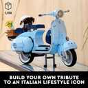 LEGO Icons Vespa 125 Model Building Kit - Vintage Italian Scooter DIY Craft Kit for Adults, Ages 18+ - Gift for Birthdays - Includes Kickstand for Easy Display - 10298, Large