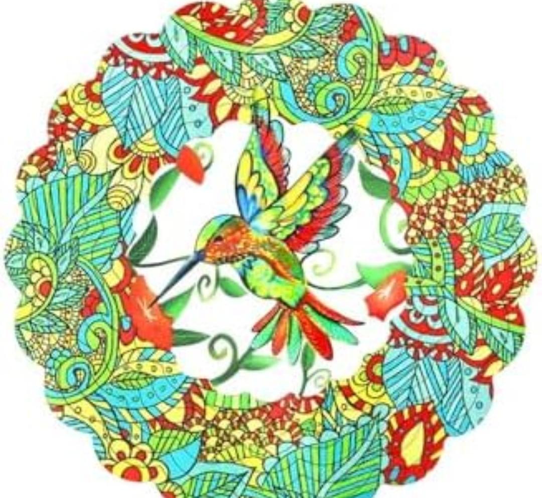 Hummingbird Wind Spinner, 3D Hummingbird Wind Spinner Patio Décor,12inch Bird Hanging Wind Spinner Decorations,Green Craft Spinners for Yard and Garden,Big Ornaments Wind Spinner Art