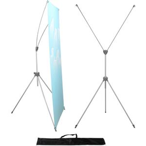 YDisplay X Banner Stand Adjustable Fit Banner Size from 23"X63" to 32"X78" Portable Oxford Bag for Trade Show Exhibition Market, 2 Pack