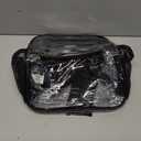 MAY TREE Clear Backpack for Stadium Events, 12x11x5 Inches Small Clear Backpack for Concert Festival Sports Outdoor - Black