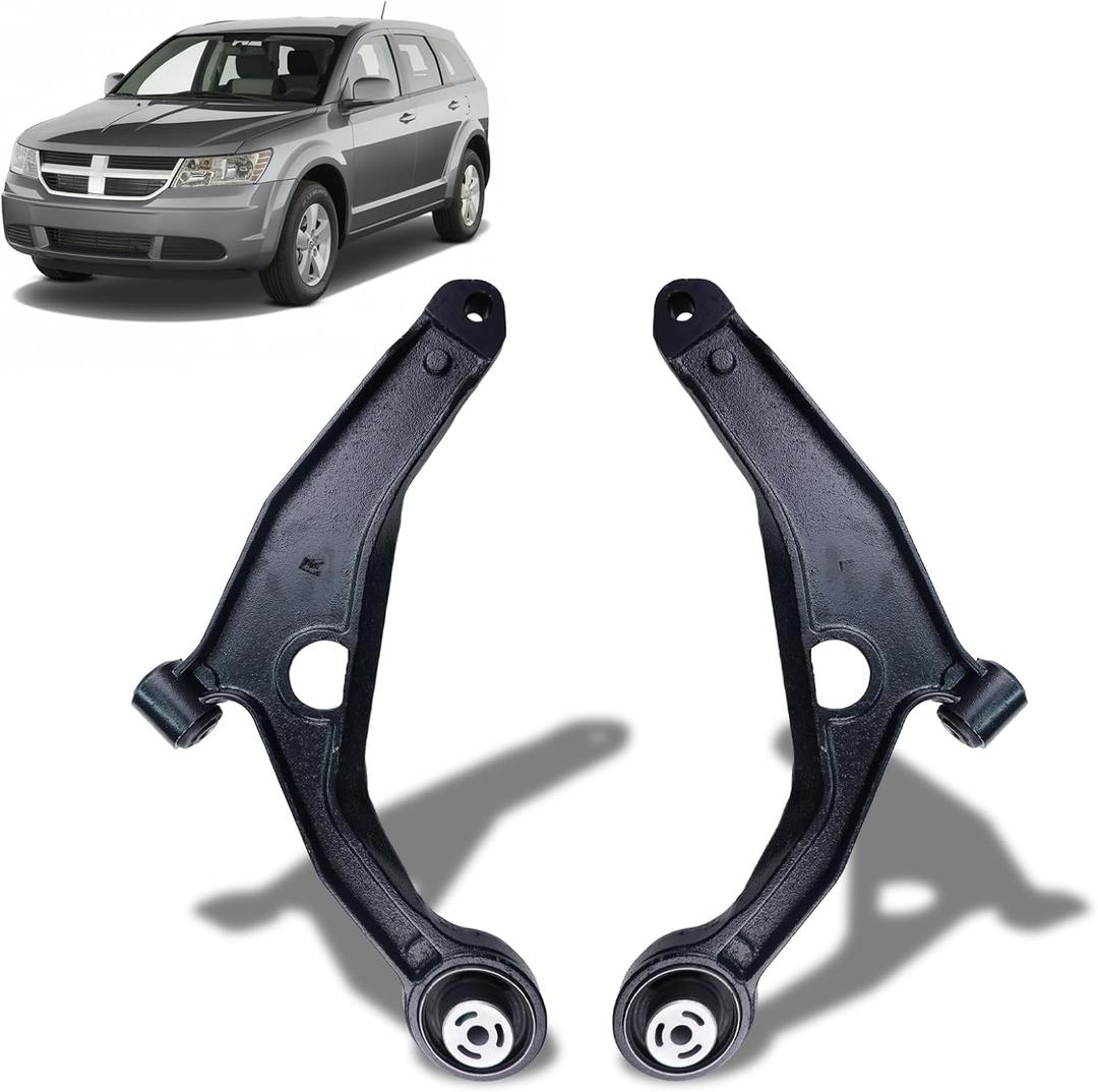 K641333 K641334 Front Left Right Lower Control Arms Assembly Replacement for Dodge Journey Avenger Chrysler Sebring Chrysler 200-2PCS Suspension Kit