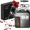 PAXA Mini Electric Shaver for Men,9000Rpm Electric Razor for Men,Magnetic Dual-Head Rotary Pocket Shaver IPX7 Waterproof Wet & Dry for Shaving Face,USB-C Rechargeable for Home,Car,Travel(Gray)