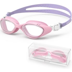 VegoVia Adult Swim Goggles for Men Women Swimming Goggles Pool Anti-Fog/UV Water Swim Glasses Goggle with Case