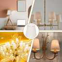 Chandelier Lamp Shades Set of 6, 5 Inch Mini Barrel Lampshades Replacement Small Clip on Linen Lampshade for Table Lamp Wall Sconce Ceiling Light Candelabra Light Bulbs Bottom 5.5''x 3.5''x 5.1''