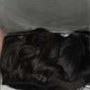 REECHO Clip in Hair Extensions - 4PCS 14" Short Beach Wavy Hairpieces, Invisible Lace Weft, Natural Soft Hair for Women (Black Brown)