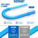Sealegend Dryer Vent Cleaner Kit Vacuum Hose Attachment Compatible with Most Vacuum Cleaner, Quickly Lint Remover Cleaning Supplies