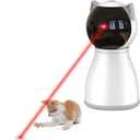 Laser Cat Toys for Indoor Cats,The 4th Generation Real Random Trajectory Motion Activated Rechargeable Automatic Cat Laser Toy,Interactive Cat Toys for Bored Indoor Adult Cats/Kittens/Dogs (White)