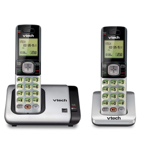 VTech CS67192 2Handset Cordless Phone with Caller ID/Call Waiting, Handset Intercom & Backlit Display/Keypad, Silver