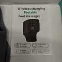 Foot Advanced Renew Triple Method Massager, with 5 Vibration Modes and 6 Heat Levels, Suitable for Reducing Fatigue and Plantar Fasciitis, Travel & Home Use Grey 2pcs