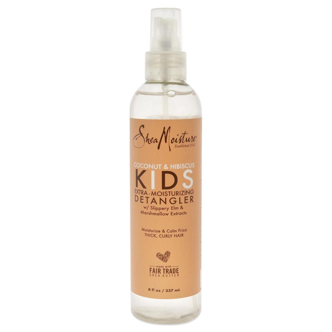 Shea Moisture Kids Extra Moisturizing Detangler Coconut & Hibiscus for Curly Hair Shea Butter Hair Care Product 8 oz (8 Fl Oz (Pack of 1))