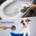 Magnetic Handheld Shower Head with Filter, High Pressure 10-Spray-Mode Detachable Shower Head with 60-Inch Hose, Powerful Hand Held Shower Head for Low Water Pressure (head,silver)