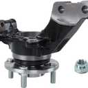 Front Left Steering Knuckle and Wheel Bearing Hub Set Replacement for Nissan Versa Note 2013-2019 BR935009LK