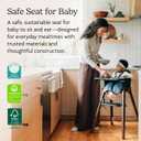 UPPAbaby Ciro V2 Baby High Chair - Adjustable, Easy to Clean - Mason
