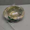 304 Stainless Steel Microporous Colander with Handle, Rice Washers Microporous Strainer Set For washing vegetables, fruits and rice, and draining cooked pasta(2QT with handle-Gold)