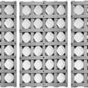Votenl P9253A (3-Pack) Stainless Steel Briquette Tray and 72 Ceramic Briquettes for Alfresco ALX2-56, ALX2-56BFG, ALX2-56BFGC, ALX2-56BFGR, ALX2-56C, ALX2-56RFG, ALX2-56SZ
