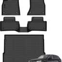 Auxko All Weather Floor Mats Cargo Mat Fit for Audi Q5 SQ5 (Include Sportback) 2025 2024-2018 TPE Rubber Liners Set All Season Guard Odorless Anti-Slip Floor Mats Cargo Liner Black