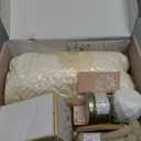 Birthday Gifts for Women, Get Well Soon Self Care Package Box, Sending Hug Baskets Thinking of You Inspirational Gift for New Mom Best Friend Birthday (Ivory)